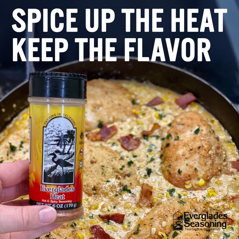 Everglades Heat Seasoning Spicy Blend for Chicken Wings, Chili, Fish