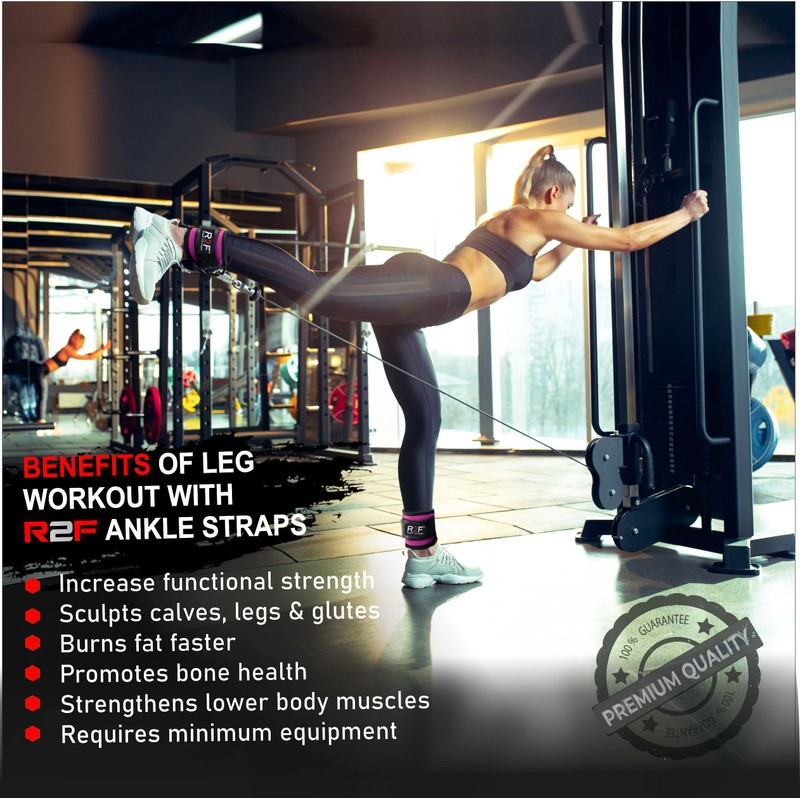 R2F Foot Straps Cable Pull - Kickbacks Foot Straps -