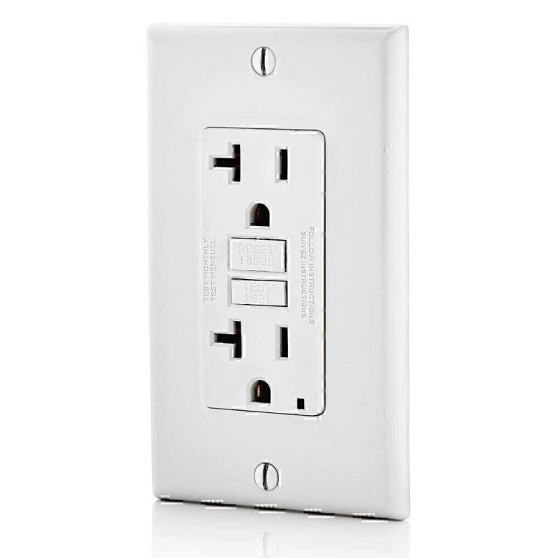 Leviton GFNT1-E Self-Test SmartlockPro Slim GFCI Non-Tamper-Res