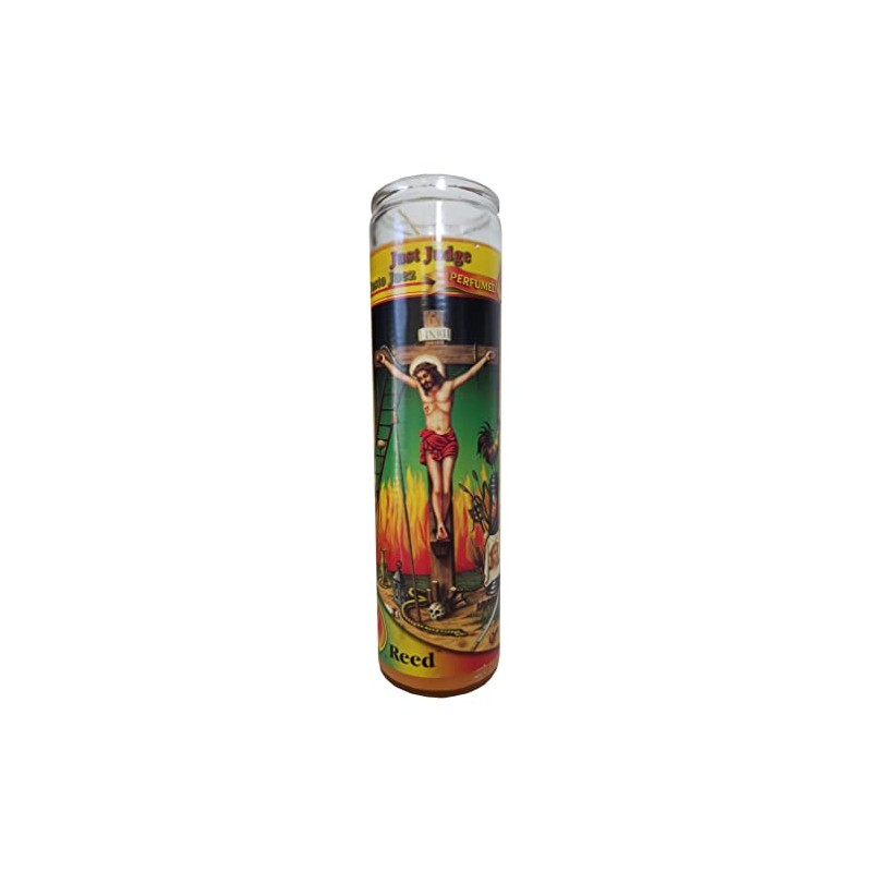 Staci19 Just Judge (Justo Juez) Orange Perfumed Pillar Candle