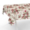 Fabric Tablecloth Washable Table Linen Tablecloth Cotton Polyester Roses 100