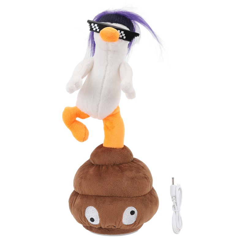 Baby Electric Plush Doll Goose Shape Interactive Talking Singing Dancing