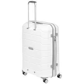 Samsonite Freeform Hardside Expandable with Double Spinner Wheels, Checked-Large 28-Inch, White