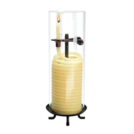 Candle by the Hour 80-Hour Citronella Candle, Glass Cylinder, Eco-friendly Natural Beeswax with Cotton Wick