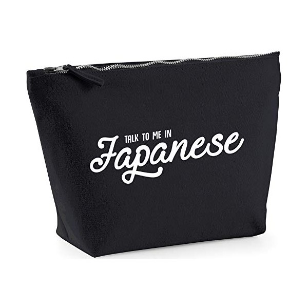 Hippowarehouse Talk to me in Japanese printed make up cosmetic