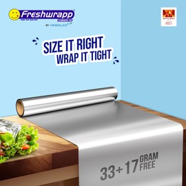 HINDALCO Freshwrapp Aluminium Foil, 33g+17g