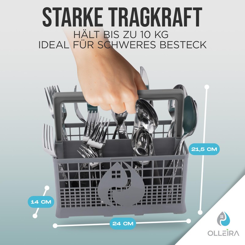 OLLEIRA Cutlery Basket Dishwasher Basket Dishwasher Universal Fit Sturdy Dishwasher