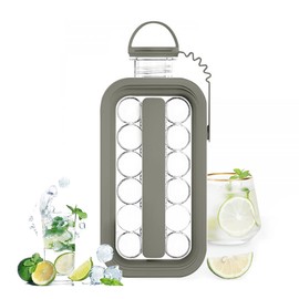 Ice Cube Tray, Ice Ball, Ice Maker, Ice Cube, 3D Ice Maker, with Lid, Ice Grade, Ice Cube Tray with Lid and Bottle, Easy Removal, Leak Proof Lid, Release Ice Cube Tray, Soft Durable Home Use, Ice