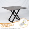 sourcing map Folding Table Flip Hinge 3" x 1", 180