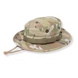 US Military Surplus GI Water Repellant Boonie Hat, Made in USA (OCP Scorpion, 7 3/4)
