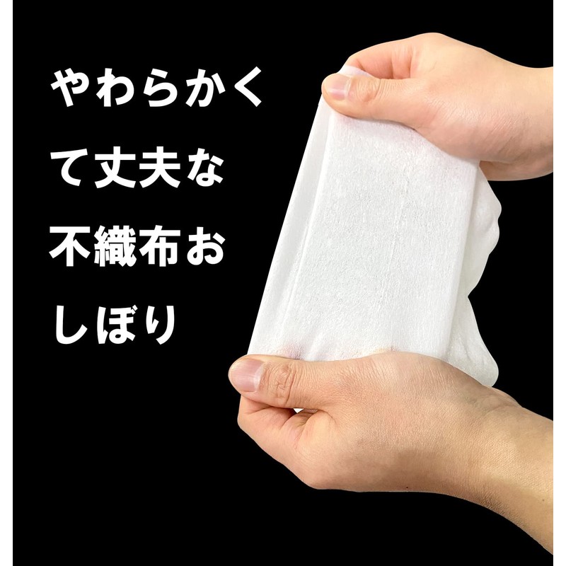 Hot Towels, Non-woven Fabric, Wet Towels, Flat Type, 100 Sheets,
