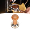 Coffee Tamper Solid Wood Handle Stainless Steel Easy to Use