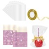 Glitter Candy Apple Sticks and Bags, 24P Candy Apple Bling