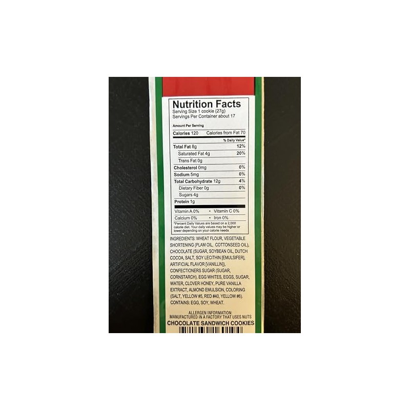 San Paolo Cookies - Chocolate Sandwich Cookies - 16oz -