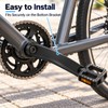 Hominas Bike Crank Arm, 170mm Aluminum Alloy Left Single Chain