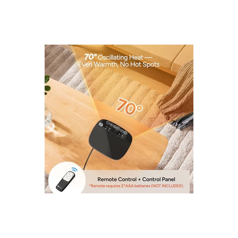 DR.PREPARE 1500W Small Space Heater for Indoor Use, Portable PTC