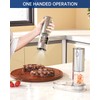 CIRCLE JOY Electric Salt and Pepper Grinder Set Rechargeable Stainless