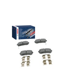 Bosch BP1051 - Brake Pads Car Rear Axle - Bosch Quality - Reduced Noise and Dust - ECE-R90 Certified - Copper-Free - 1 Set of 4 pads - With Accessories