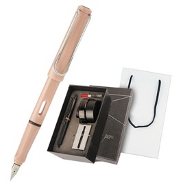 Pen Ink Gift Box Set 0.5MM Nib Smoother Writing Exquisite Pen Calligraphy Set for Holiday Birthday Gifts Pink F 0.5-0.7