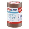 Tesa Basic Pack - 3 Pack of Packaging Tape, Brown