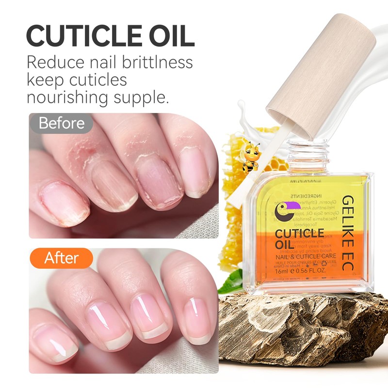 gelike ec 552PCS Medium Almond and Cuticle Oil For Nails