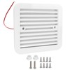 RV Side Vents 12V White Unidirectional Dustproof Strong Wind Cooling