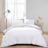 MOONLIGHT20015 Double Duvet Cover - White Solid Soft Double Bedding