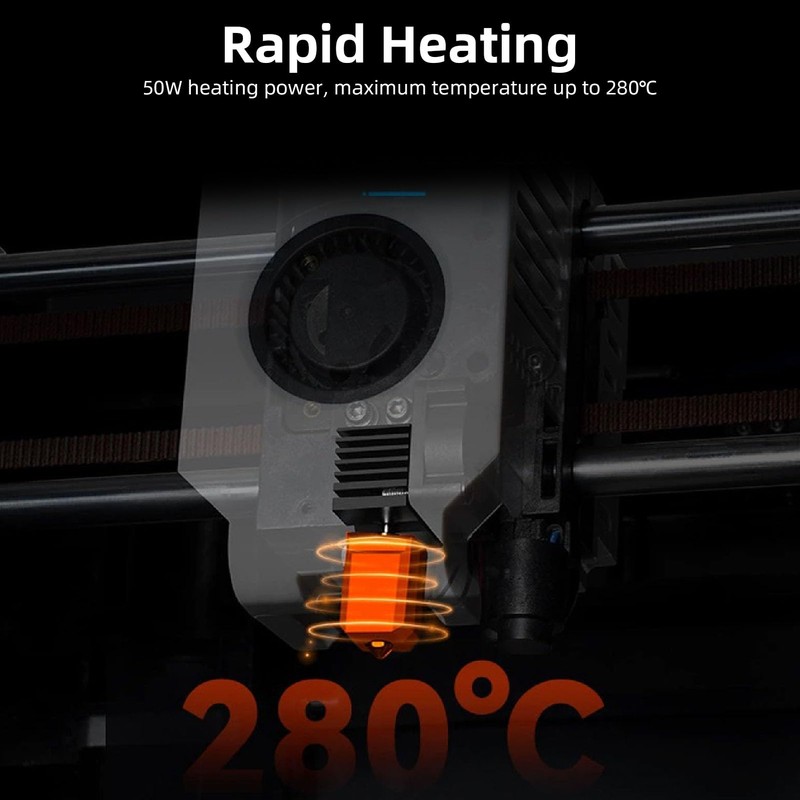Ceramic Hotend Kit, Hardened Steel Nozzle for Qidi X Plus