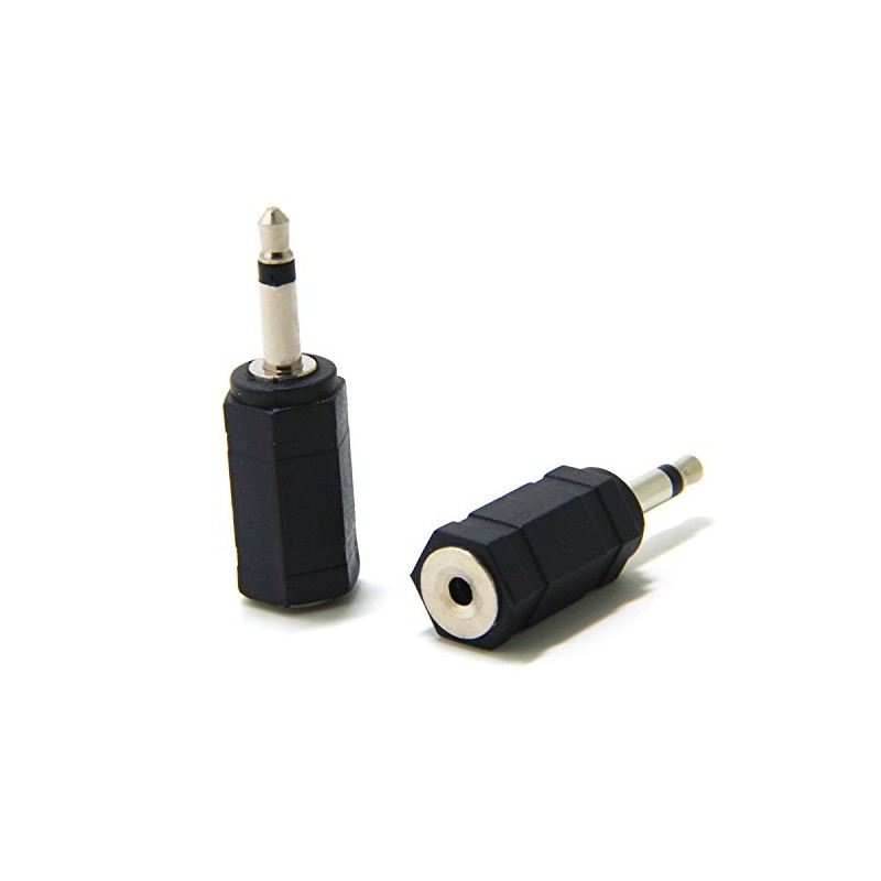 Ancable 2-Pack 3.5mm Mono Plug to 2.5mm Mono Jack Adapter