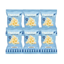 Tantos! Puffed Pasta Chips - Delicious and Bold Flavored Snack by Top Chef Joe Sasto - Classico 1 oz 6 Pack - Variety Pack - Office Snacks - Kids Lunch Snacks - Mini Chips