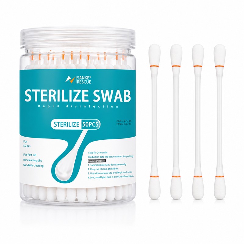 Iodophor Cotton Swabs for First Aid Kits – Individually Wrapped
