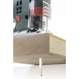 Wolfcraft 3543000 (L) hojas sierra calar vástago en T/HCS blanda, planchas virutas, tableros estratificada, MDF, vigas de madera/cortes rápidos y limpios PACK 2, silver