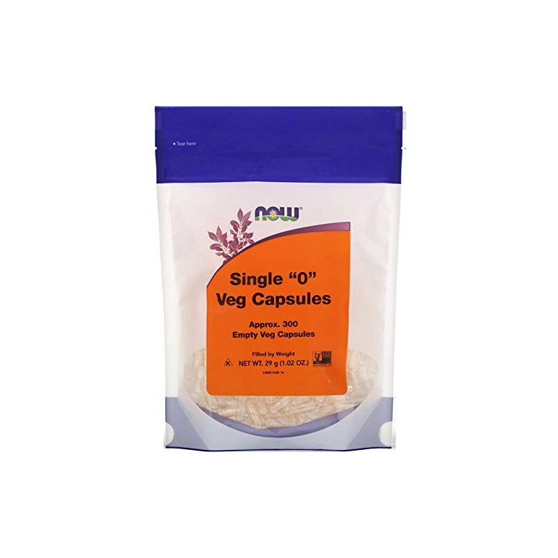 Empty Capsules, Vegetarian, Single "0"