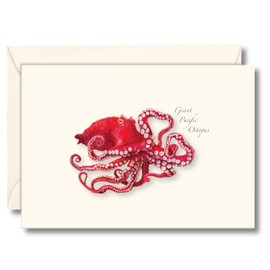Earth Sky + Water - Giant Pacific Octopus Notecard Set - 8 Blank Cards with Envelopes