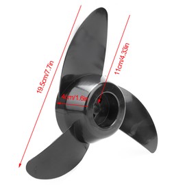 12v24v Outboard Propeller Thicken Plastic Electric Thruster Fitting Outboard Motor Propeller Accessory