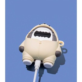 for AirPods 4 (4th Generation) Case Cover,Cute Cartoon 3D Funny Shark Protective Silicone Skin Cover for AirPods 4,with Keychain & Cleaner Kit