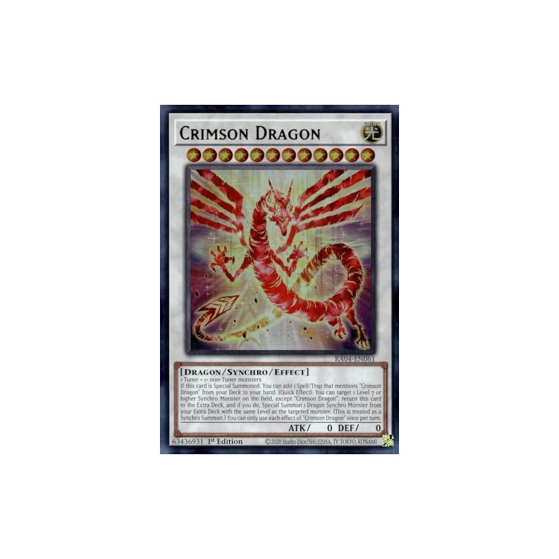 Crimson Dragon (Card) (UR) - RA04-EN061 - Ultra Rare -