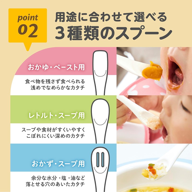 Edison Mama KJ3263 Baby Food Spoons Set of 3 Weaning