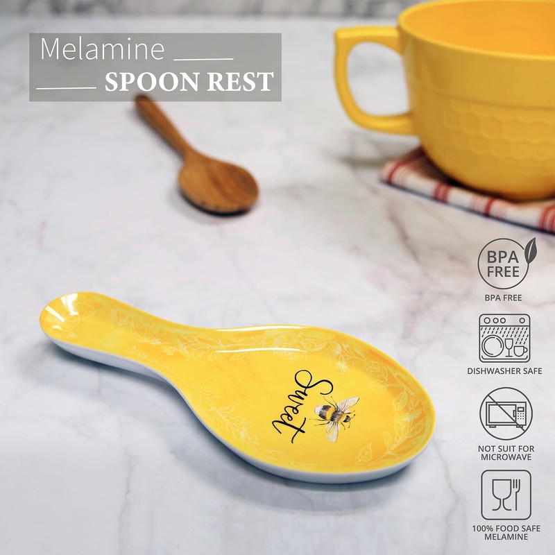UPware Melamine Spoon Rest Spoon Holder Kitchen Utensil Holders 9.625