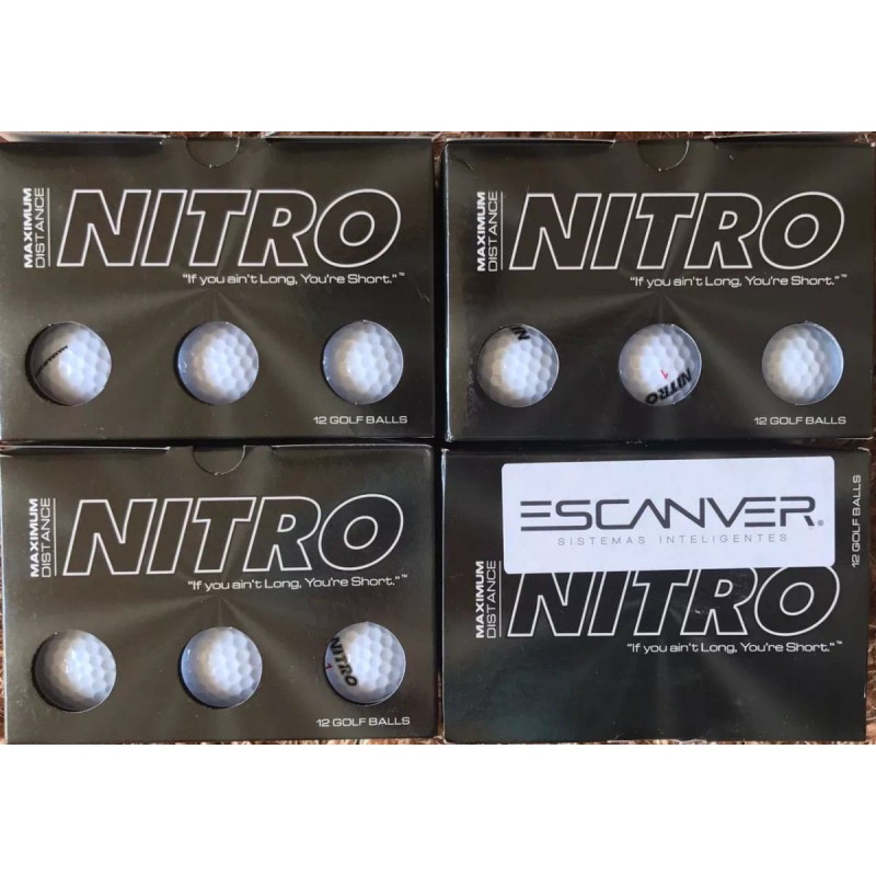 Nitro Golf Paquete De 48 Pelotas Nuevas Blancas Envío Gratis