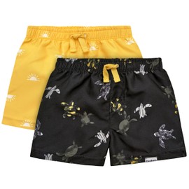 Gerber Boys' Toddler 2-Pack Swim Trunks, Suns