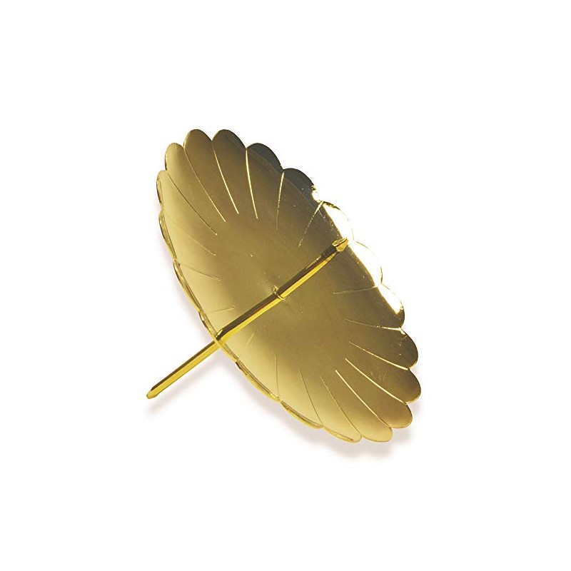 Riffelmacher 10715 - Adventskerzenhalter gold, Durchmesser 7,5 cm, 4 Stück