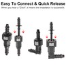 X AUTOHAUX 2 Set 5/16" 7.89mm SAE to 5/16" 8mm