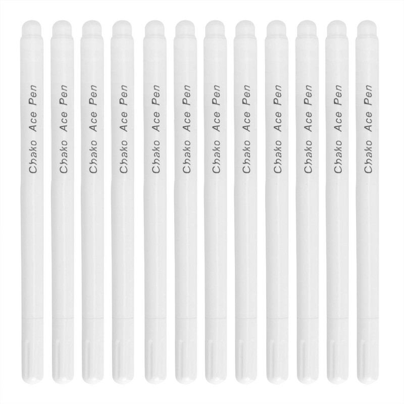 Pack of 12 Fabric Marking Pens, Water Soluble, Trick Marker,