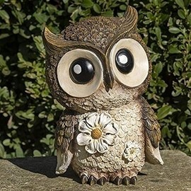 Roman Giftware Inc., Garden Collection, 6.25" H Mini OWL Painted,Religious, Inspirational, Durable (4x4x6)