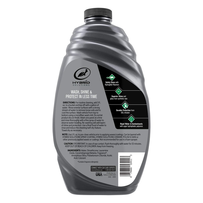 Turtle Wax 53411 Hybrid Solutions Ceramic Wash and Wax, Easy