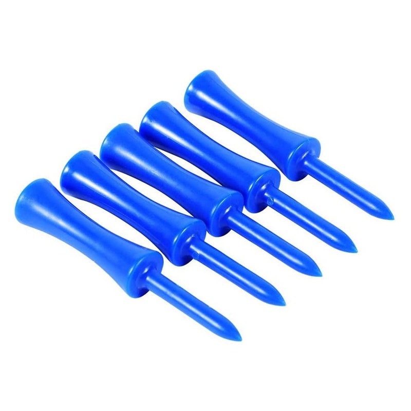 50Pcs/Set Portable Plastic Step Down Golf Tees Height Control Blue