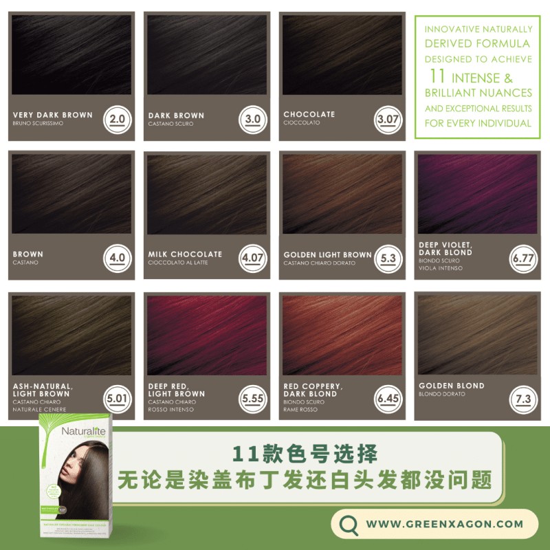 Naturalite Organic Based Permanent Hair Colours 100% Ammonia Free &