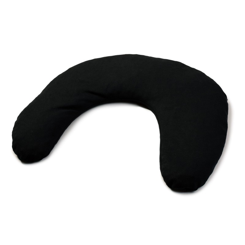 Cherry Stone Neck Pillow, 30 x 33 cm, Black, Cherry