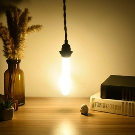 Diodesy- T9 LED Frosted Tube Light Bulbs 11 Inch Pack of 4 5W (40W Equivalent) Dimmable 3000K Soft White 400 Lumens E26 Medium Base Tubular Filament Glass for Pendant Chandeliers Wall Sconce UL Listed